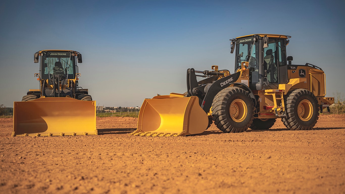 Duas 524 P, máquinas de Construção da John Deere