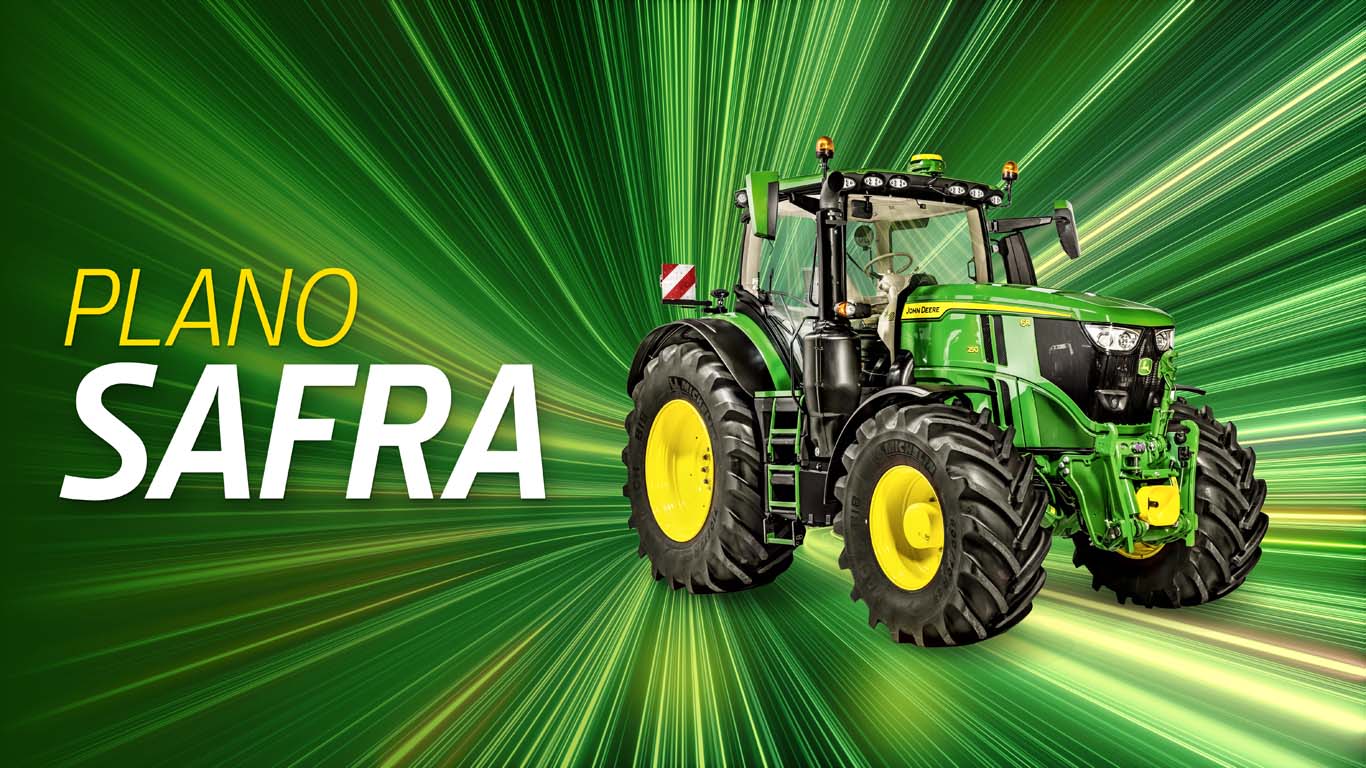 Trator disponível para aquisição pelo Plano Safra.
