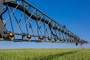 barra de pulverização