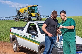 barra de pulverização