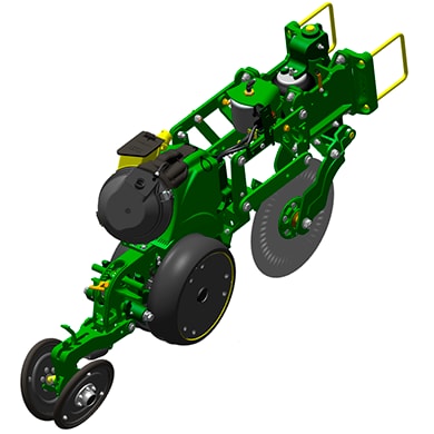 Linha de plantio da Plantadeira DB Exactemerge