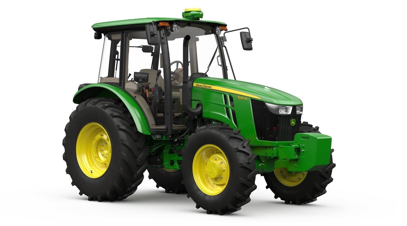 Trator 5120M no fundo branco.