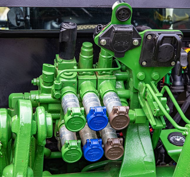 Detalhes do VCR de fluxo contínuo.