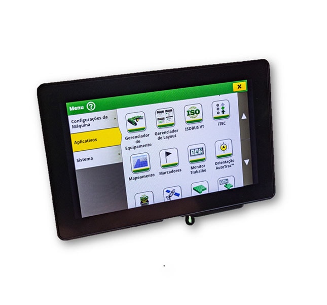 Monitor G5eCommandCenter no fundo branco.