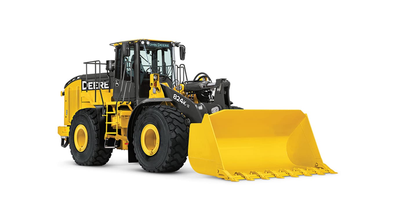 Pás-carregadeira 824K II em um fundo branco