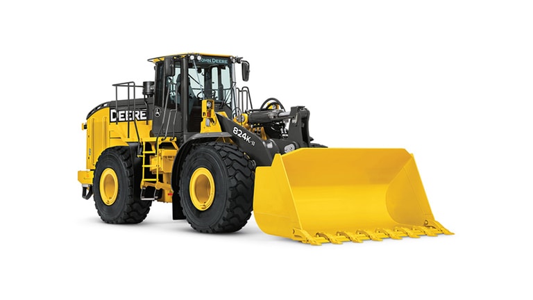 Pás-carregadeira 824K II em um fundo branco