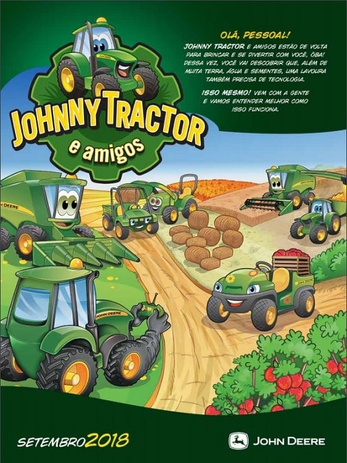 Desenhos animados de tractor para colorir livro